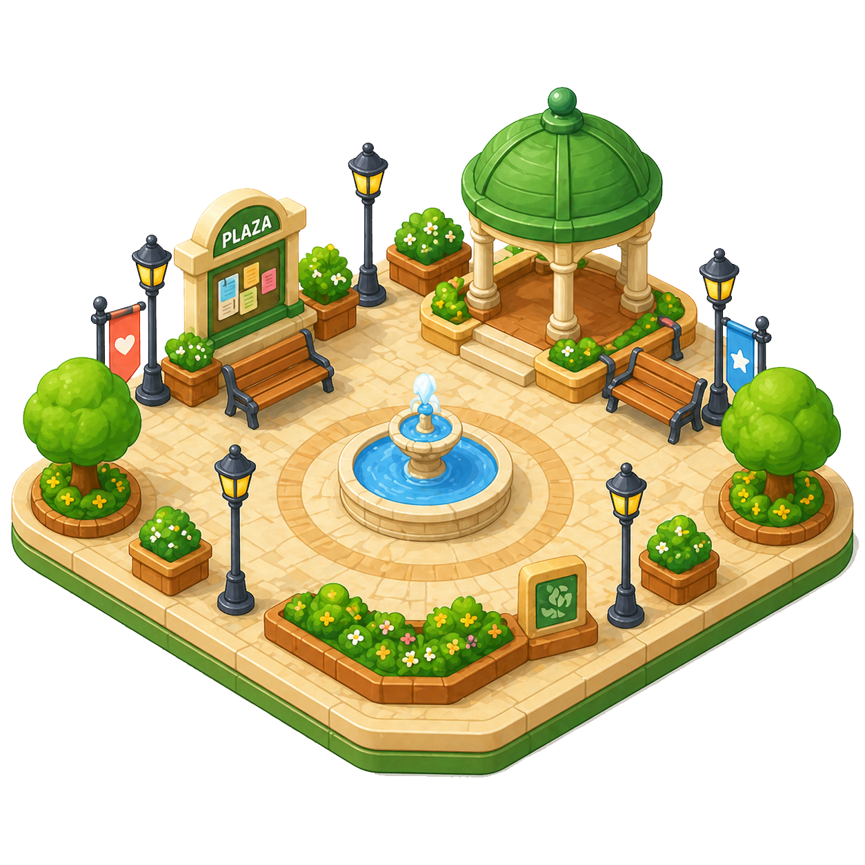 Plaza facility